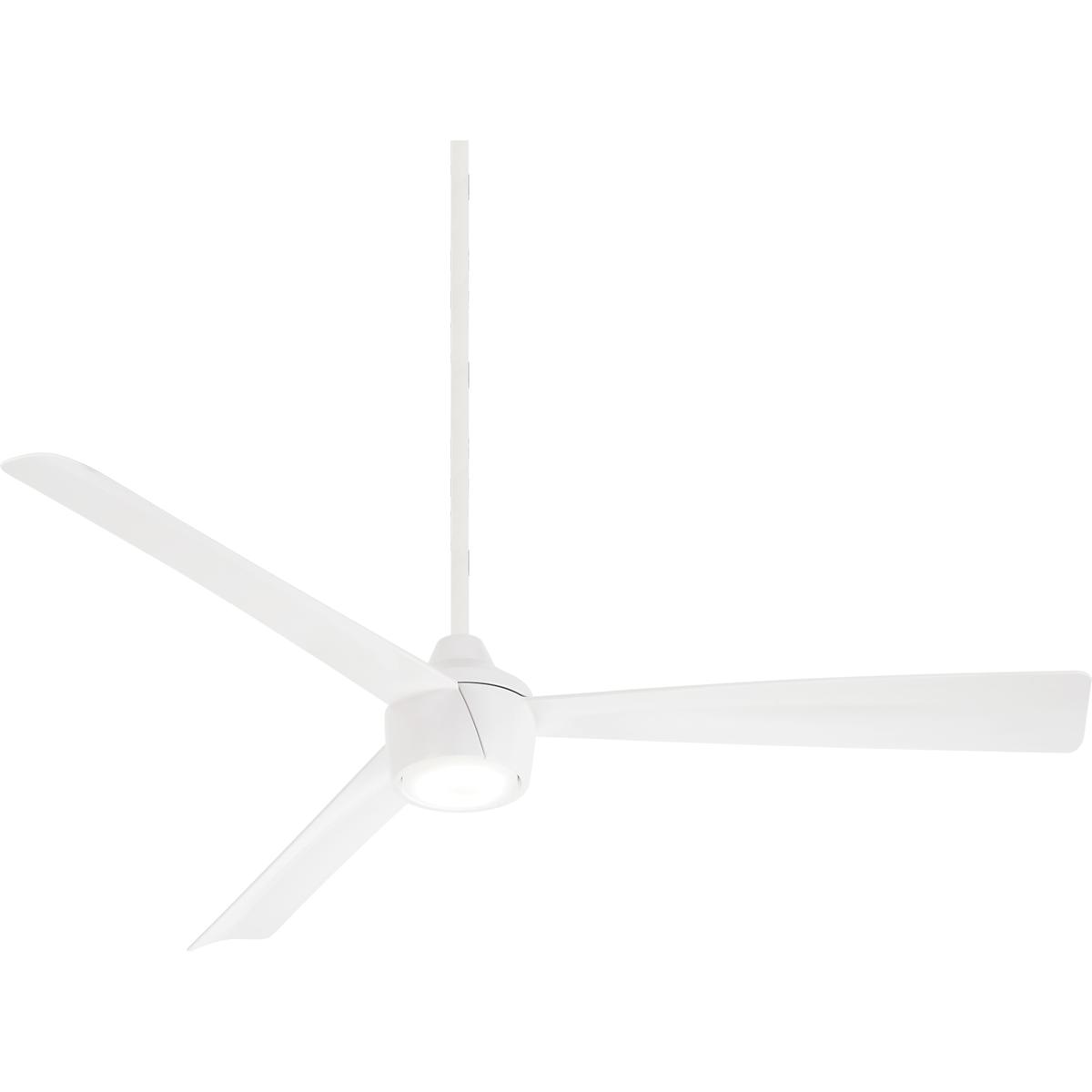 Minka-Aire F626L-WHF Skinnie 56 inch Flat White Outdoor Ceiling Fan