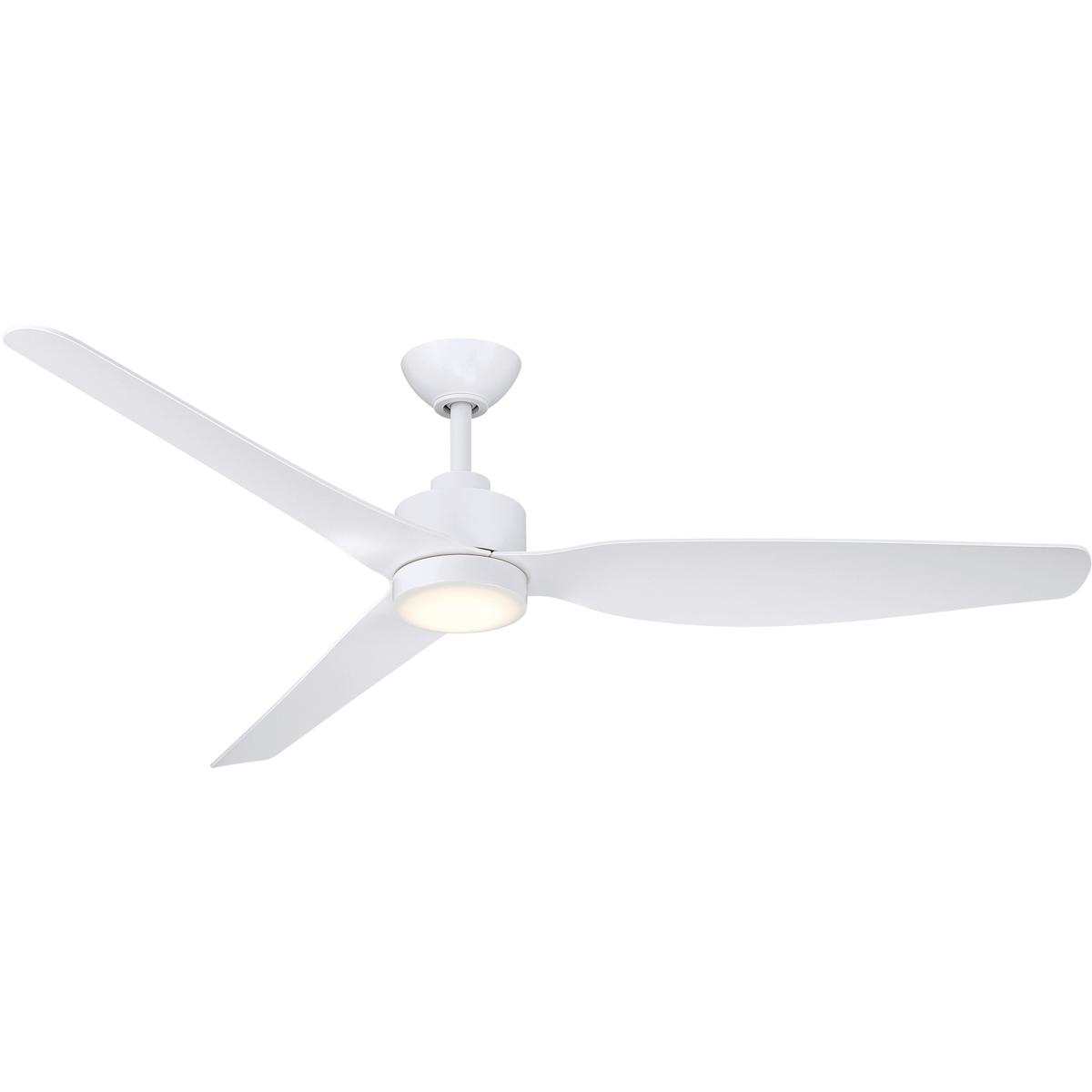 Minka-Aire F821L-WHF Norwynd 60 inch Flat White Indoor/Outdoor Smart Ceiling Fan
