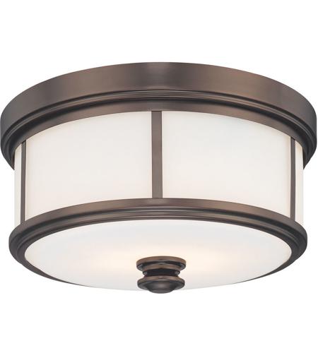 Minka Lavery 4365 281 Harbour Point 2 Light 14 Inch Harvard Court Bronze Flush Mount Ceiling Light