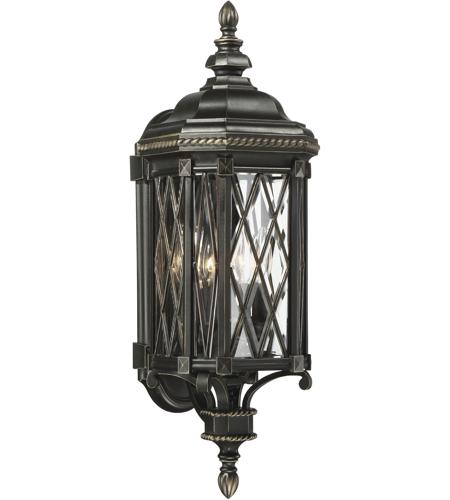 Minka-Lavery 9321-585 Bexley Manor 4 Light 25 inch Coal/Gold Outdoor Wall Mount, Great Outdoors photo