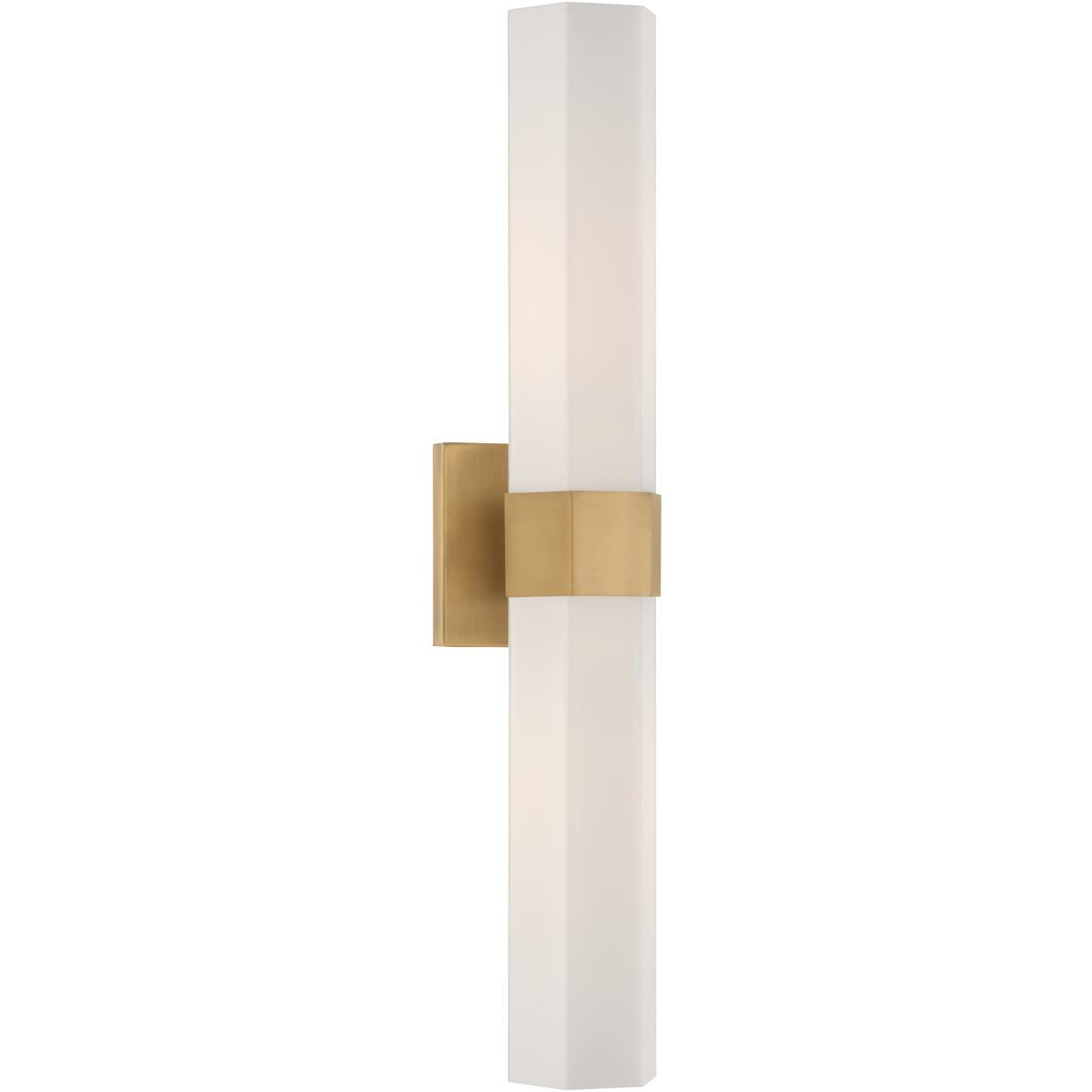 Minka-Lavery 12122-732 Delgada 2 Light 4.75 inch Legacy Brass Bath Bar Wall Light