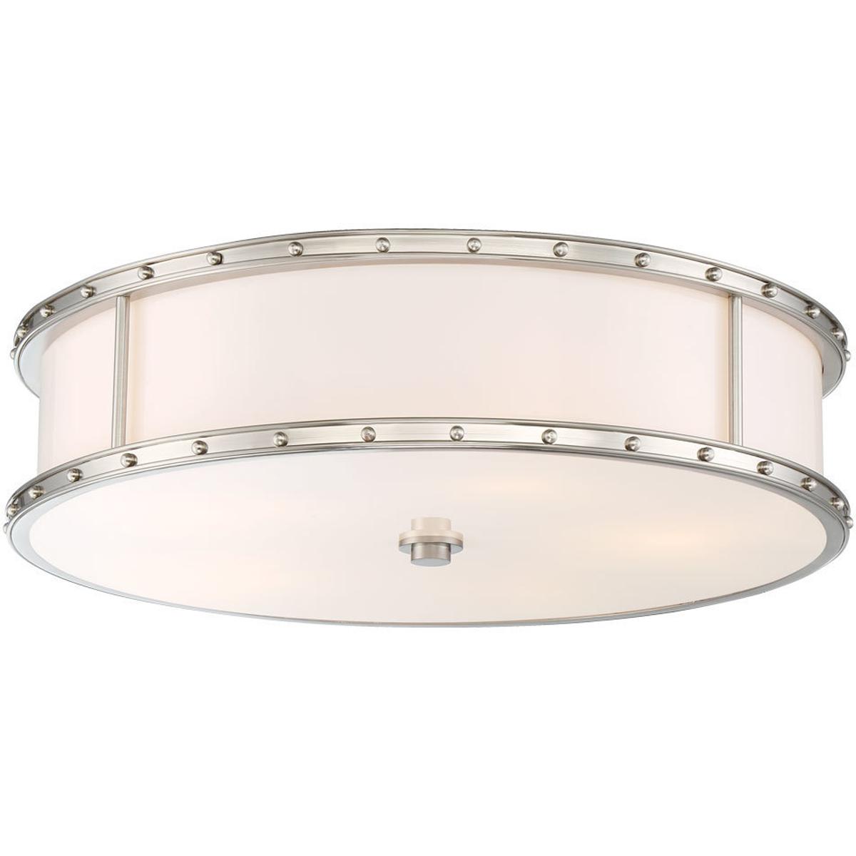Minka-Lavery 1827-84-L ML LED 20 inch Brushed Nickel Flush Mount Ceiling Light