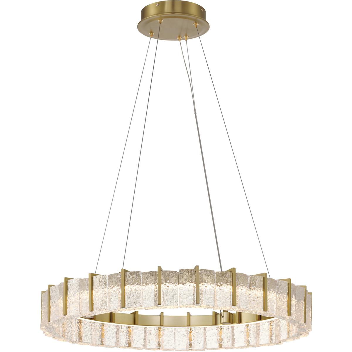 Sevryn Ring Pendant, Soft Brass, 27.5 in.