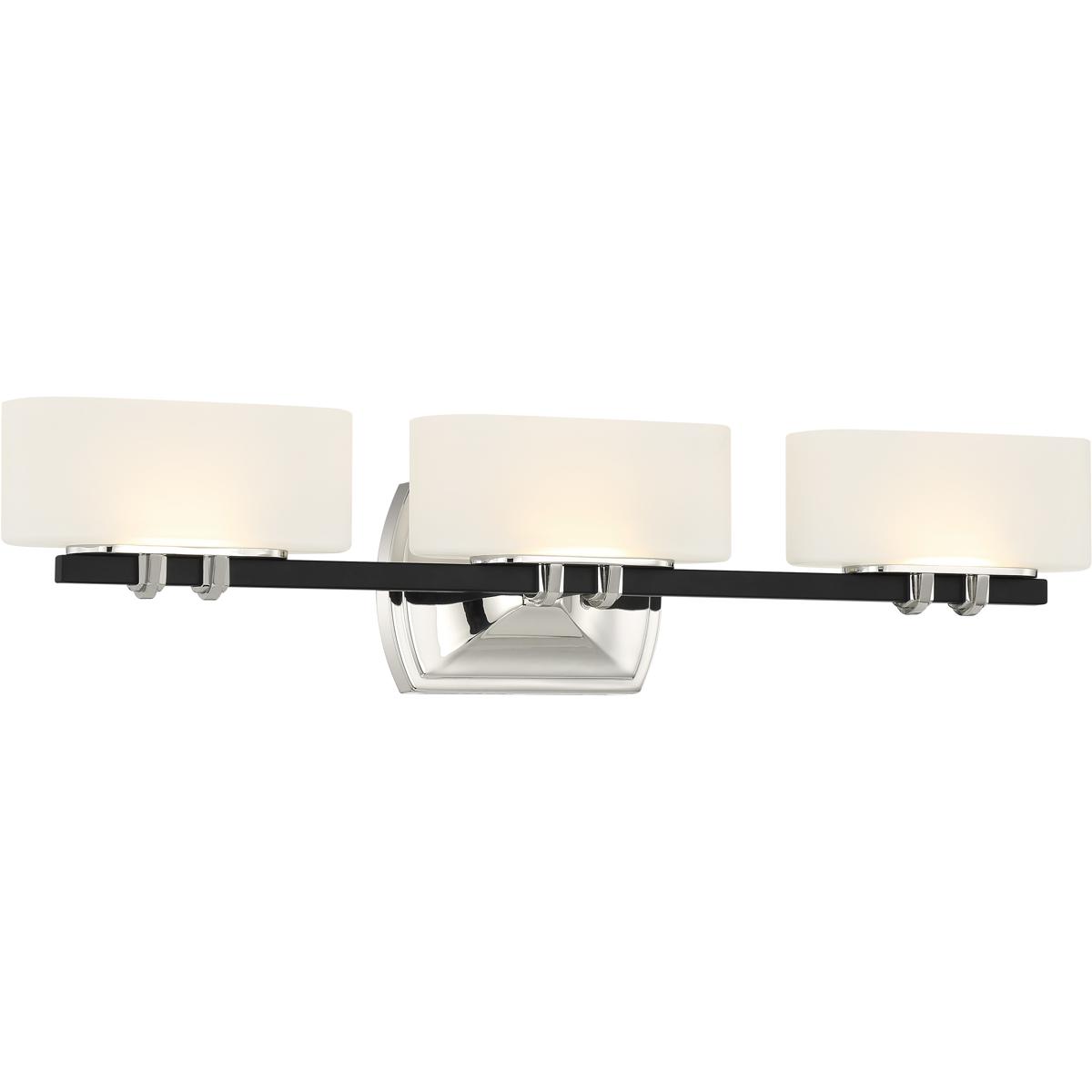 Minka-Lavery 3013-572-L Drury LED 27 inch Coal/Polished Nickel Bath Light Wall Light