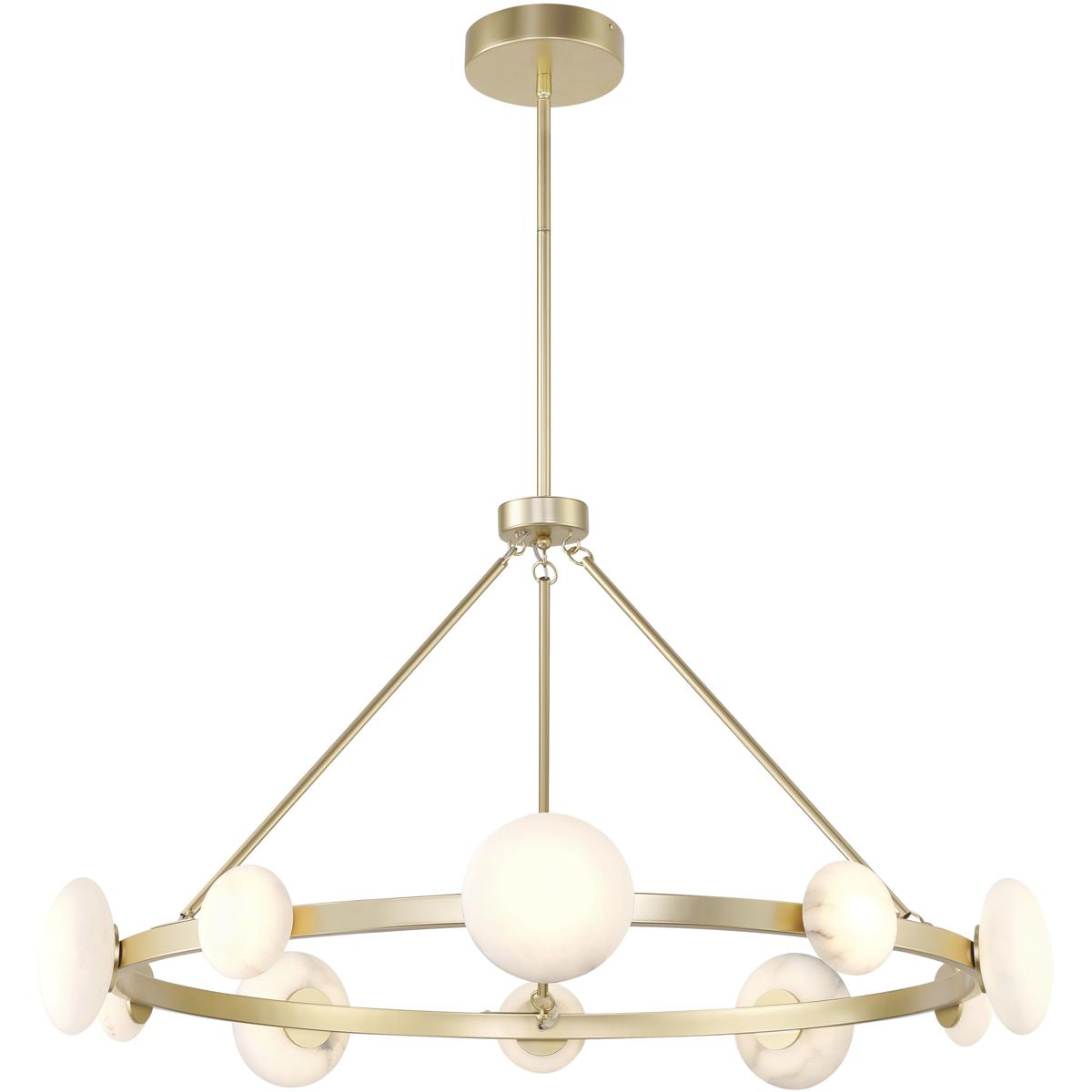 Minka-Lavery 3598-864-L Zill LED 42.13 inch Lily Gold Chandelier Ceiling Light