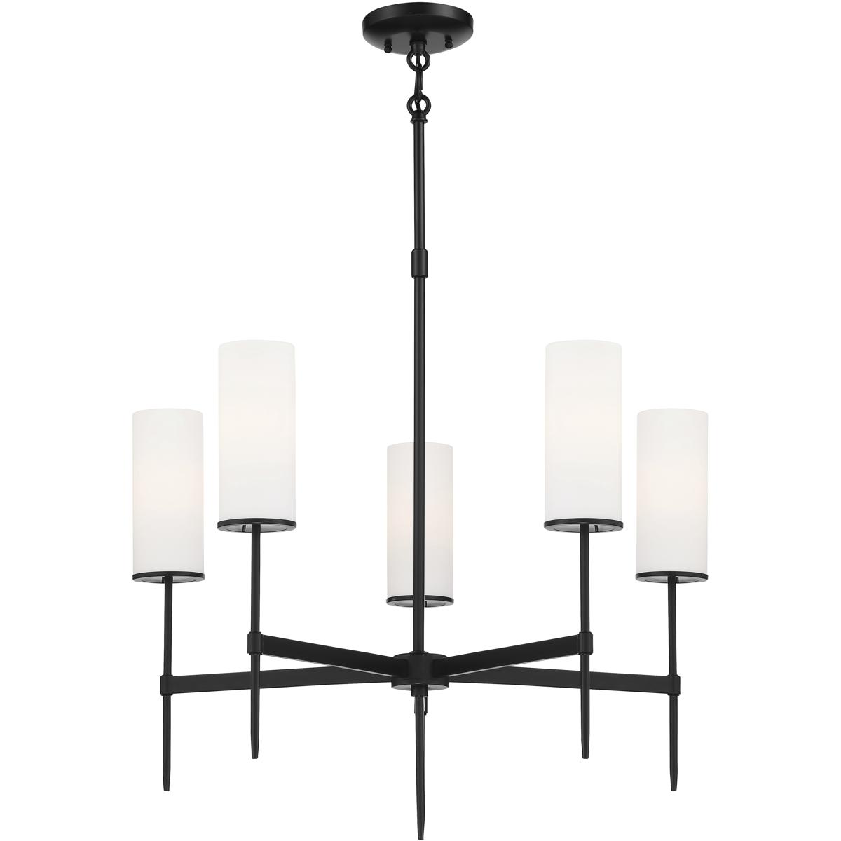 Minka-Lavery 3845-66A First Avenue 5 Light 26 inch Coal Chandelier Ceiling Light