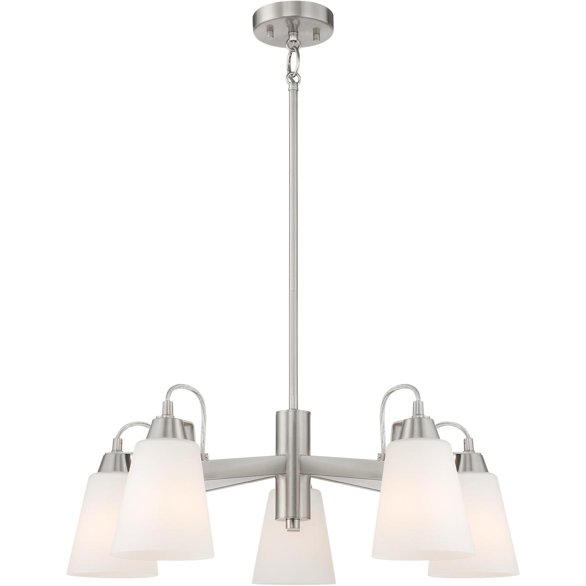 Minka-Lavery 3995-84 Beckonridge 5 Light 26 inch Brushed Nickel Chandelier Ceiling Light