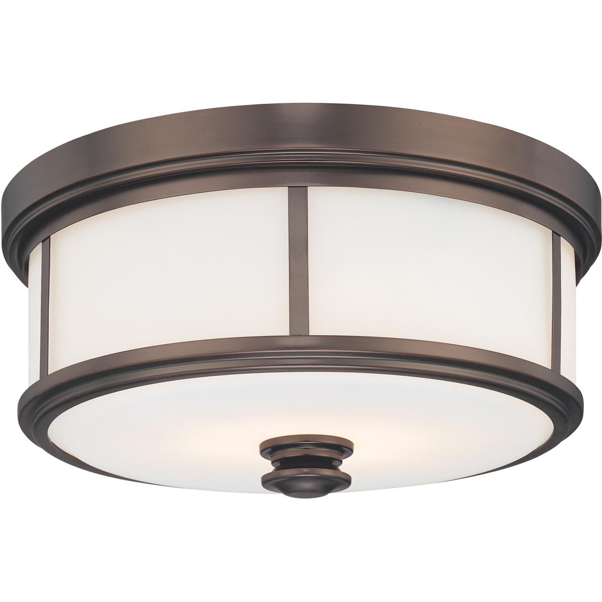 Minka-Lavery 4365-281 Harbour Point 2 Light 14 inch Harvard Court Bronze Flush Mount Ceiling Light