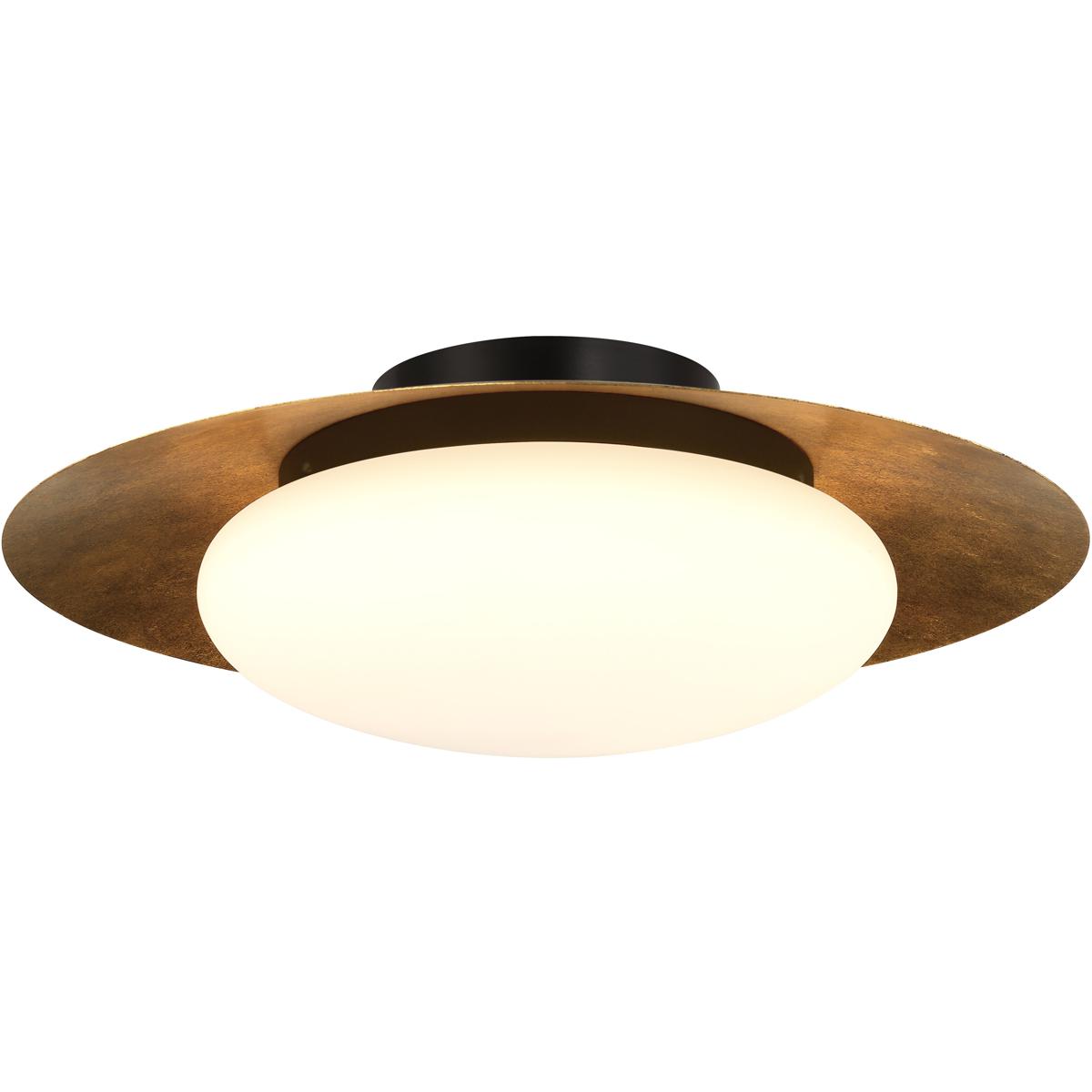 Lighting New York R-5626-869-L Minka-Lavery Zinola LED 18 inch Sand Coal and Halcyon Gold Flush Mount Ceiling Light 5626-869-L - Open Box