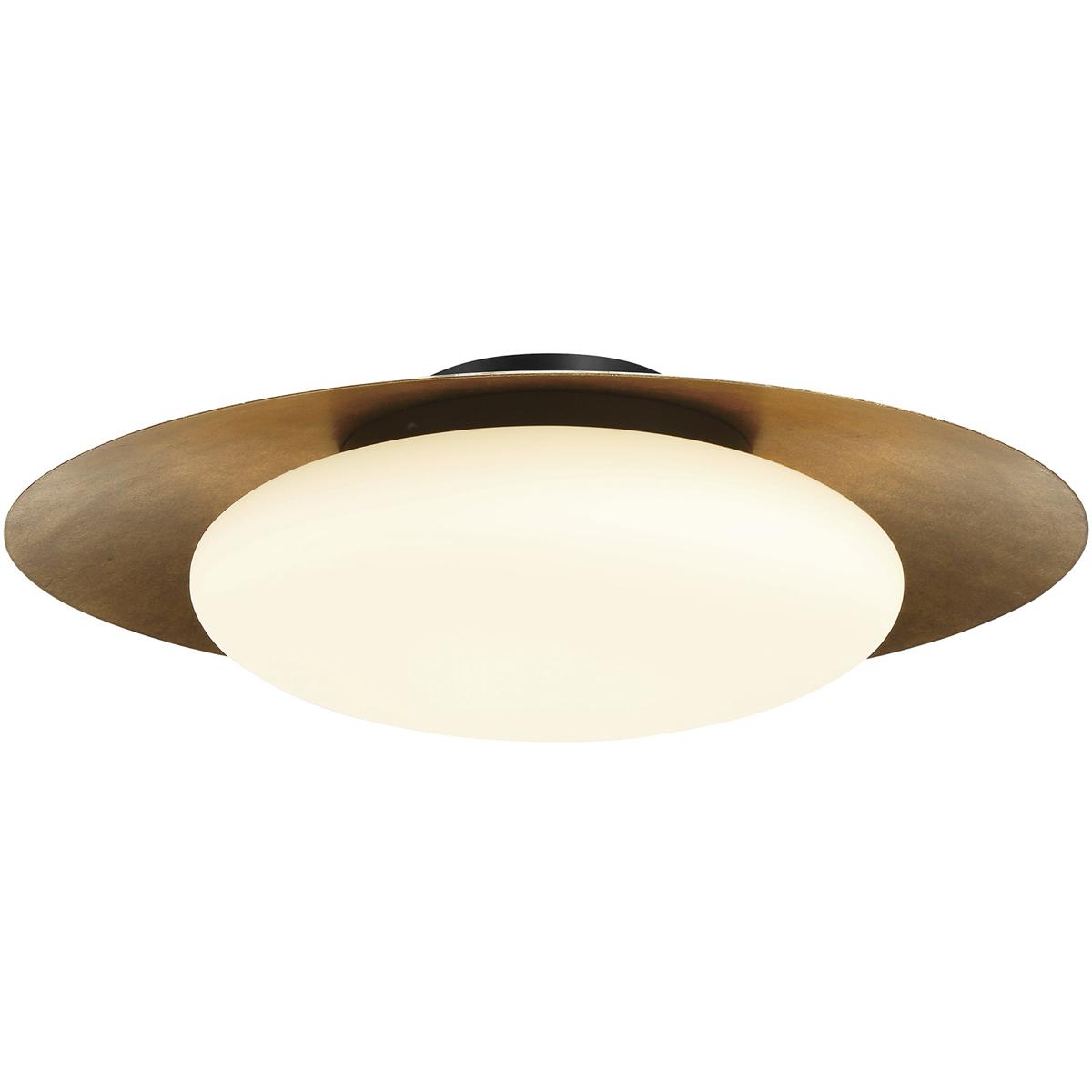 Lighting New York R-5628-869-L Minka-Lavery Zinola LED 24 inch Sand Coal and Halcyon Gold Flush Mount Ceiling Light 5628-869-L - Open Box