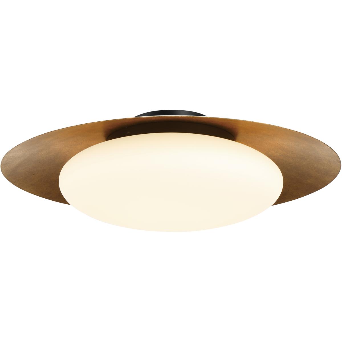 Lighting New York R-5628-869-L Minka-Lavery Zinola LED 24 inch Sand Coal and Halcyon Gold Flush Mount Ceiling Light 5628-869-L - Open Box