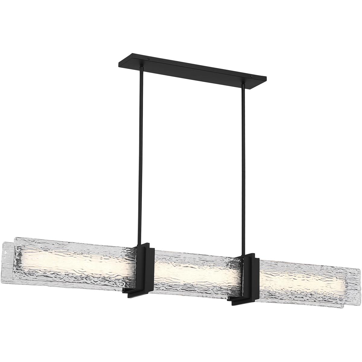 Minka-Lavery 5666-899-L Lumina LED 52 inch Dark Matte Black Linear Chandelier Ceiling Light