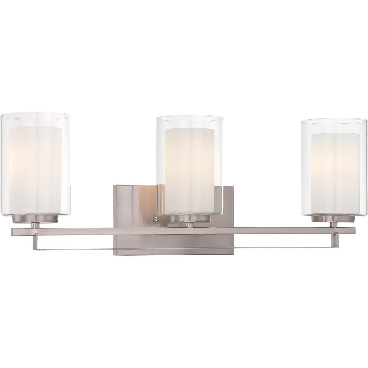Minka-Lavery 6103-84 Parsons Studio 3 Light 24 inch Brushed Nickel Bath Bar Wall Light