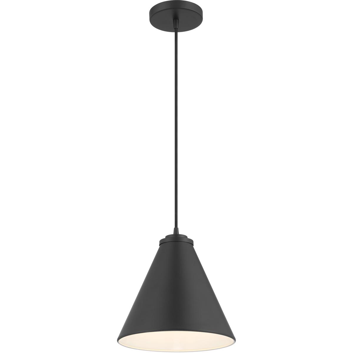 Minka-Lavery 6201-66A Vantage Pendants 1 Light 10 inch Coal Hanging Conical Fixture Ceiling Light