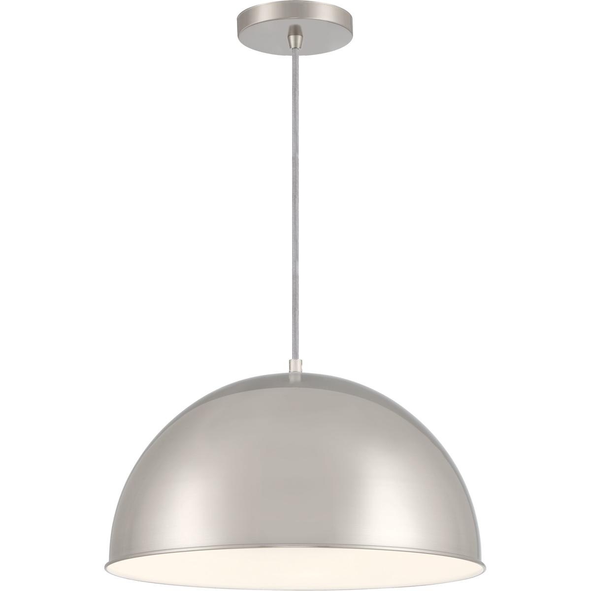 Minka-Lavery 6203-84 Vantage Pendants 1 Light 15.38 inch Brushed Nickel Hanging Dome Ceiling Light