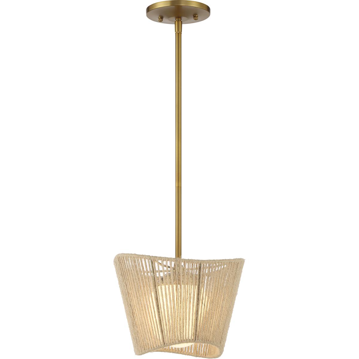 Lighting New York 6573-695 Minka-Lavery Key Largo 1 Light 10 inch Soft Brass Pendant Ceiling Light 6573-695 - Open Box