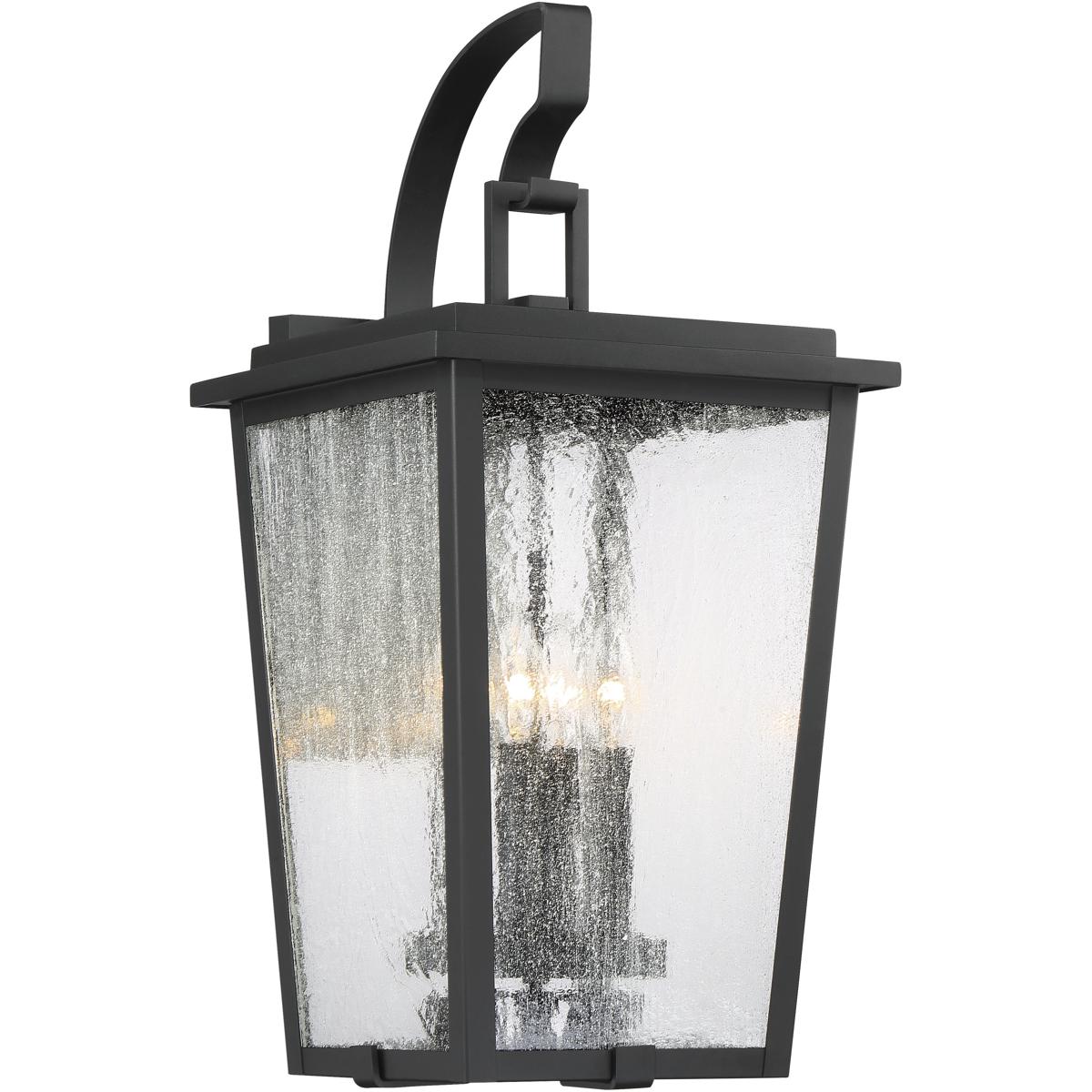 Minka-Lavery 72753-66G Cantebury 4 Light 23 inch Coal/Gold Outdoor Wall Mount, Great Outdoors
