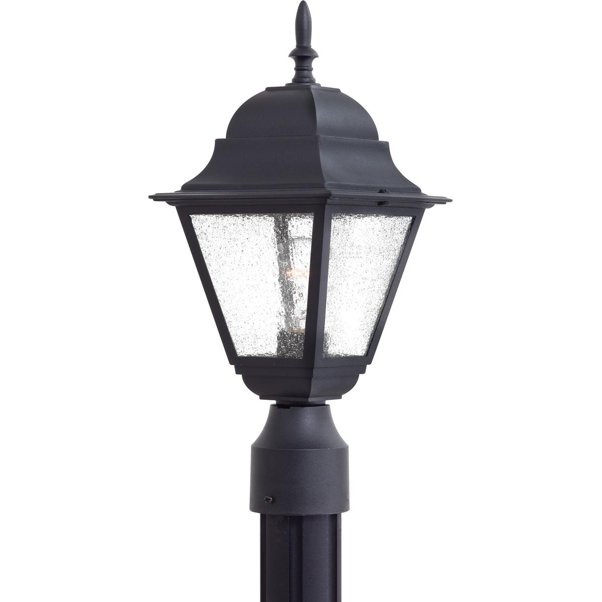 Lighting New York 9066-66 Minka-Lavery Bay Hill 1 Light 16.75 inch Coal Outdoor Post Mount Lantern, The Great Outdoors 9066-66 - Open Box