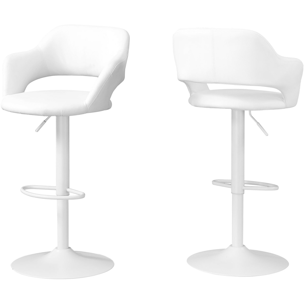 Decovio 15373W Queensbury 36 inch White Bar Stool