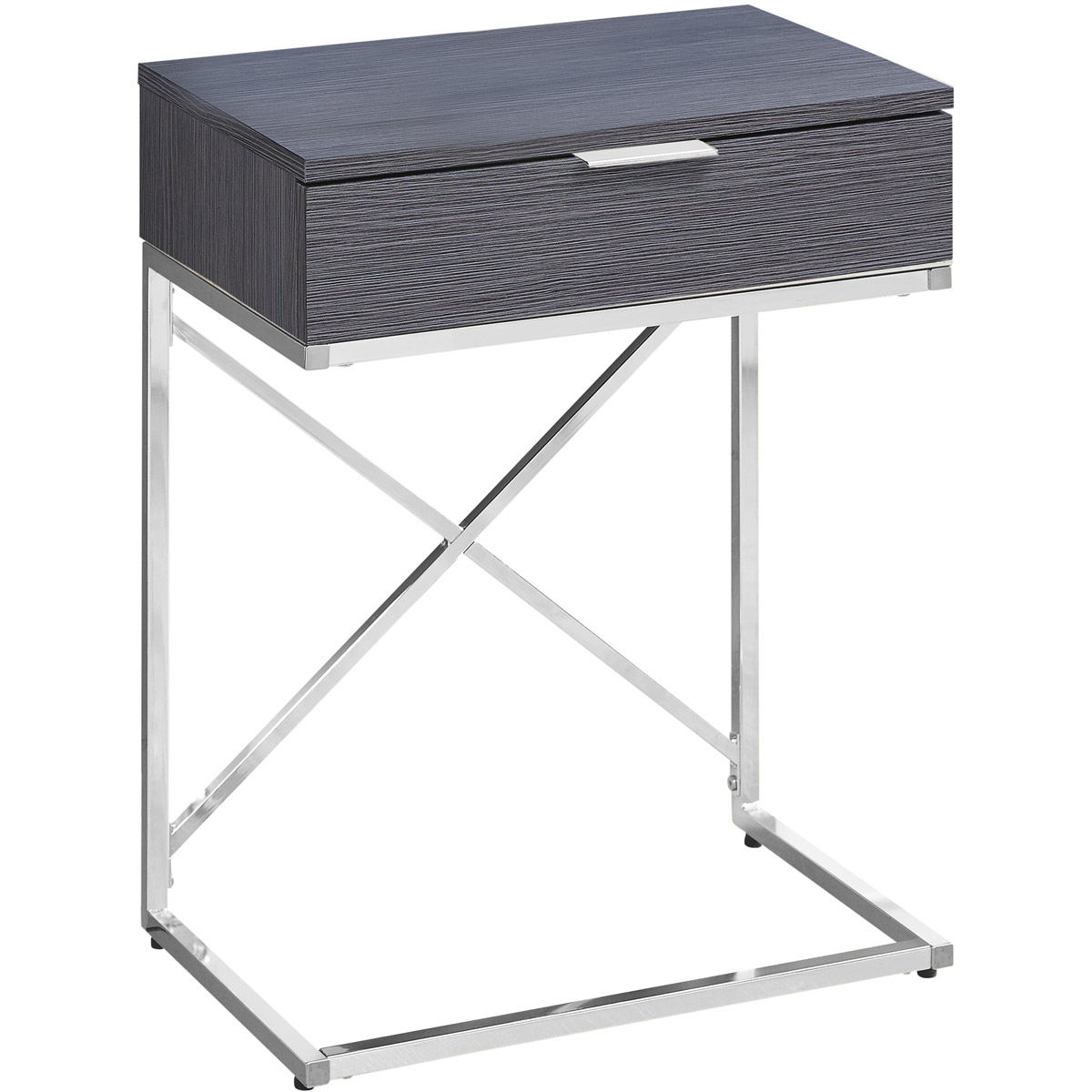 Decovio 15751-G Seneca 24 X 18 inch Grey Accent End Table or Night Stand