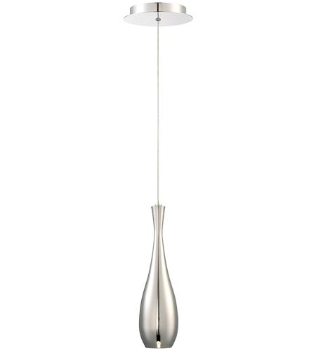 Polished Nickel Pendant Light modern forms pd 66612 pn acid led 4 inch polished nickel pendant ceiling light in 12in