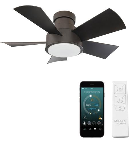 Vox 38 Inch Bronze Flush Mount Indoor Outdoor Smart Ceiling Fan