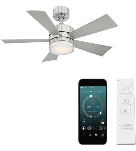 Modern Forms Fr W1801 42l Ss Wynd 42, Stainless Steel Exterior Ceiling Fans