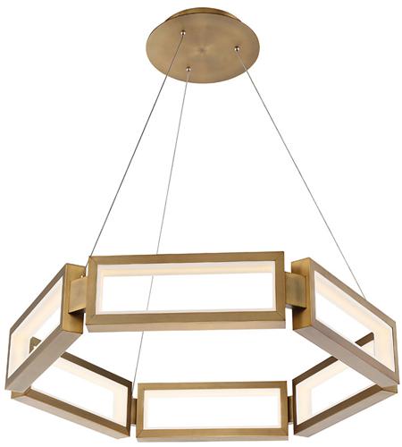 Modern Forms PD-50835-AB Mies LED 35 inch Aged Brass Chandelier Ceiling Light in 35in. PD-50835-AB.PT01.jpg