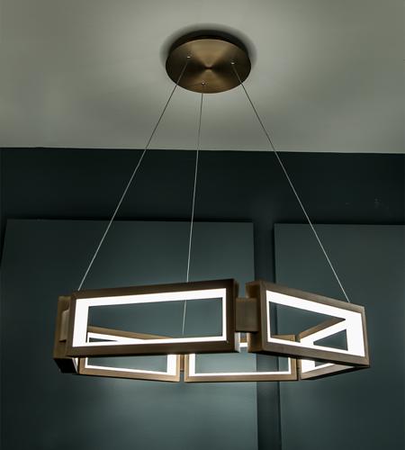 Modern Forms PD-50835-AB Mies LED 35 inch Aged Brass Chandelier Ceiling Light in 35in. PD-50835-AB.PT02.jpg