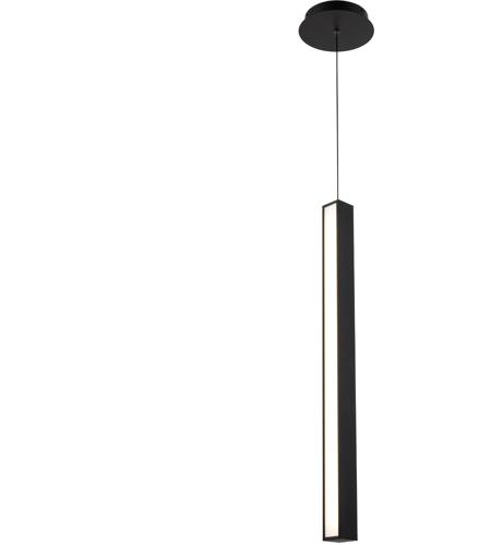 Modern Forms Pd 646 Bk Chaos Led 7 Inch Black Pendant Ceiling Light In 1 26in