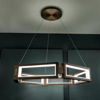 Modern Forms PD-50835-AB Mies LED 35 inch Aged Brass Chandelier Ceiling Light in 35in. alternative photo thumbnail