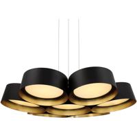 Modern Forms PD-52734-GL Marimba LED 34 inch Black Gold Leaf Chandelier Ceiling Light in 34in. alternative photo thumbnail