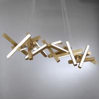 Modern Forms PD-64872-AB Chaos LED 72 inch Aged Brass Chandelier Ceiling Light in 19, 72in. alternative photo thumbnail