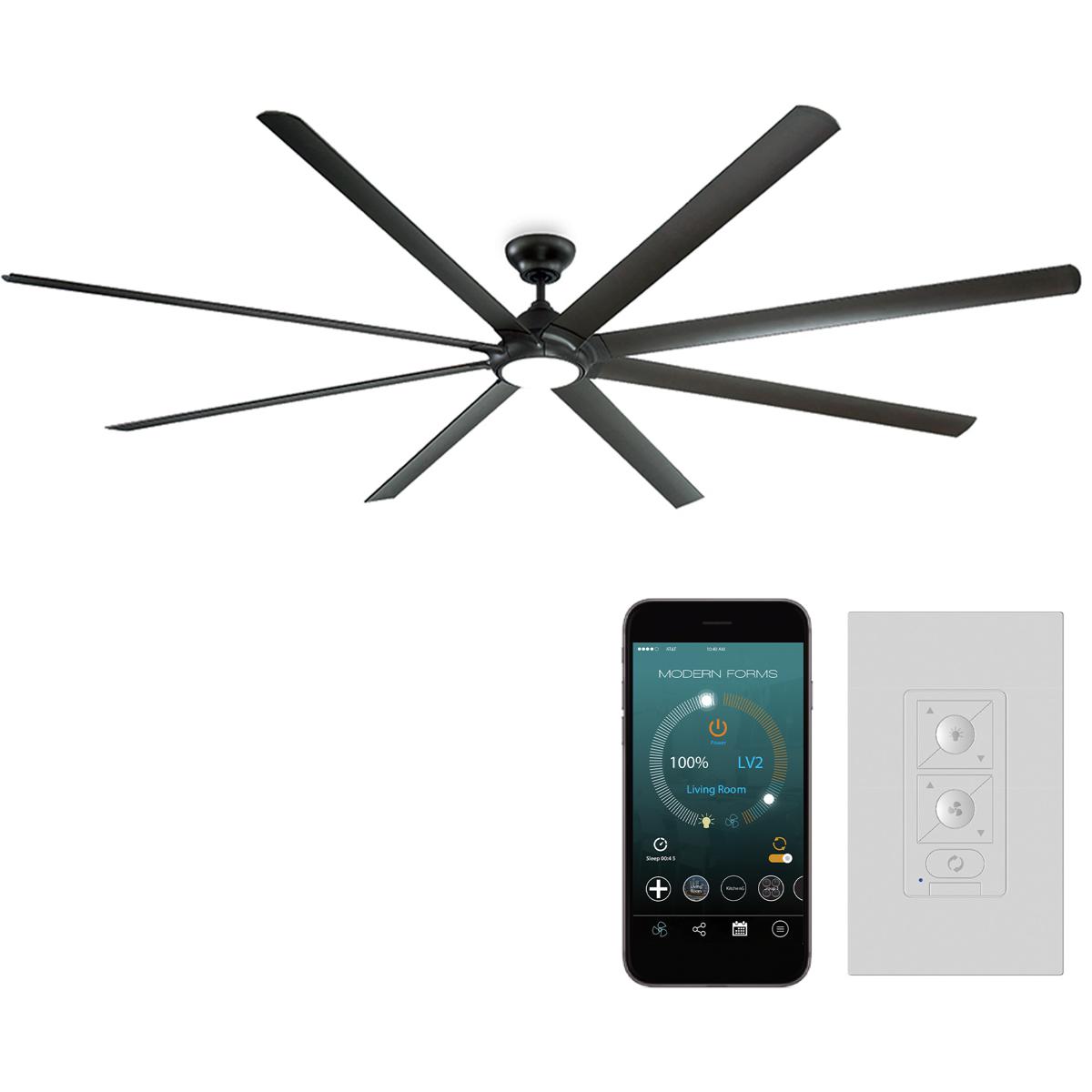 Modern Forms FR-W1805-120L-BZ Hydra 120 inch Bronze Downrod Ceiling Fan in 3000K, Smart Ceiling Fan