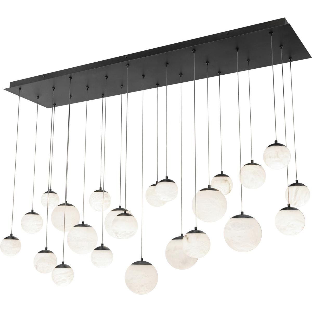 Modern Forms PD-34423L-BK Pisces Linear Pendant Ceiling Light in Black