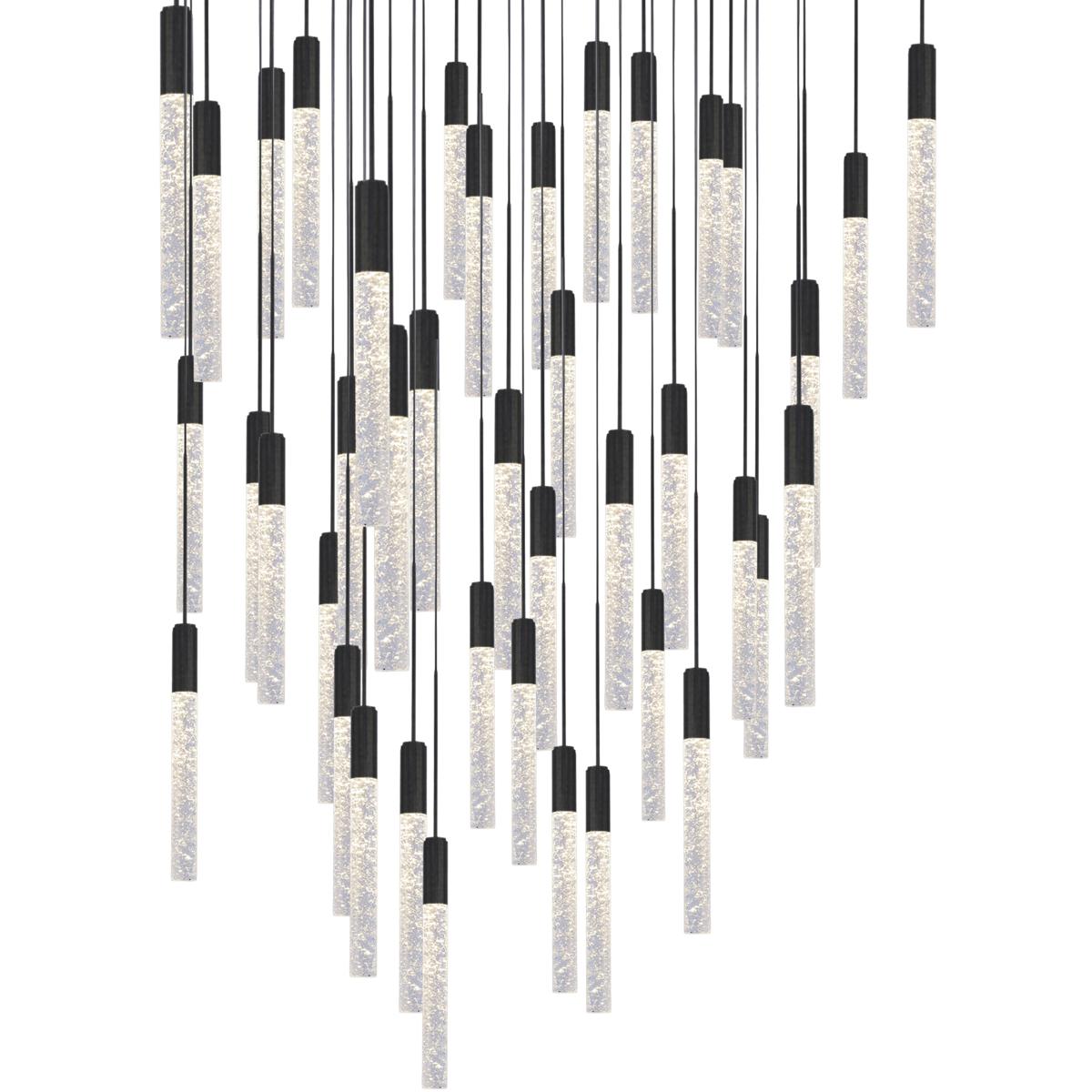 Modern Forms PD35641SBK Magic 41 Light 36 inch Black MultiLight Pendant Ceiling Light