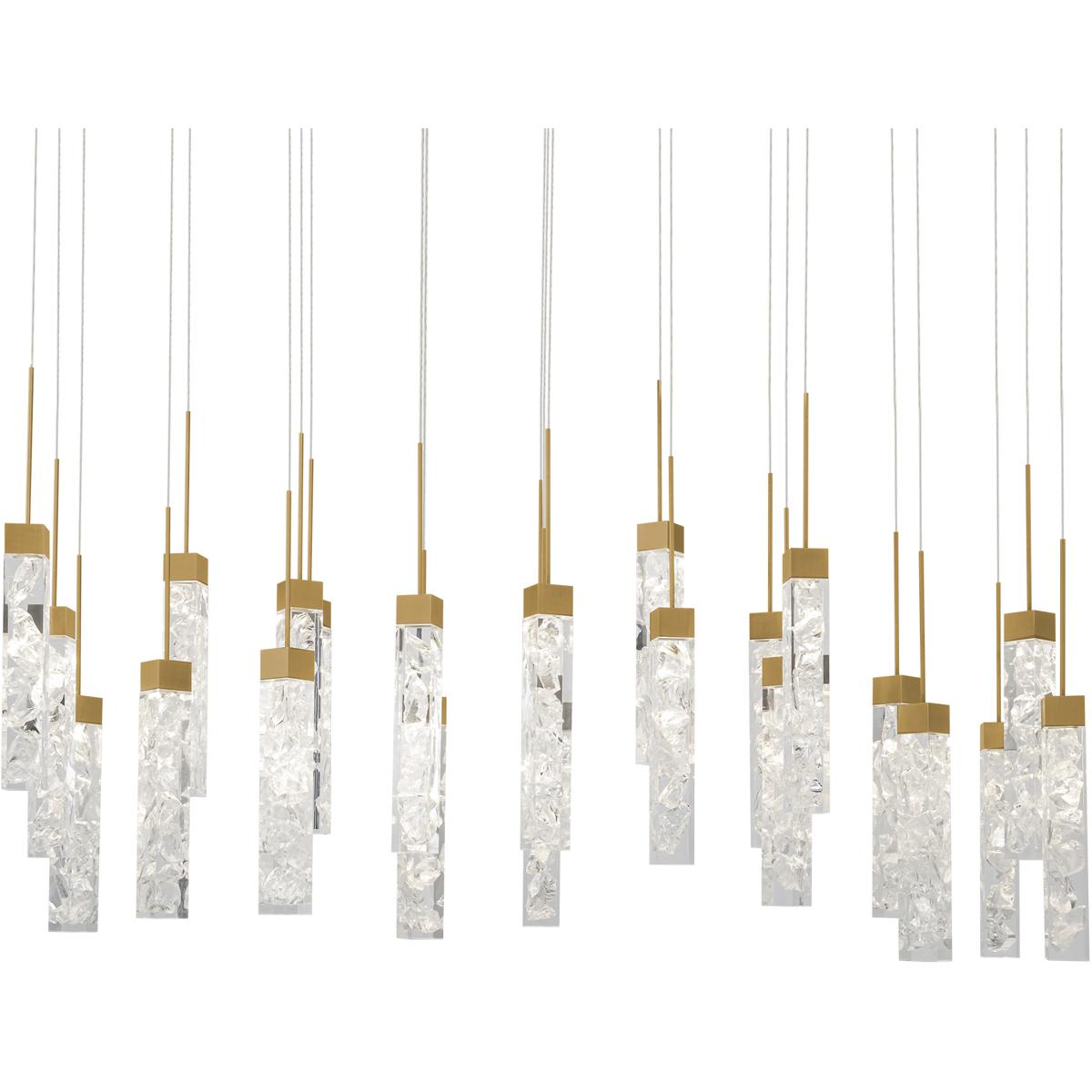 Modern Forms PD-78023L-AB Minx 23 Light 12 inch Aged Brass Multi-Light Pendant Ceiling Light