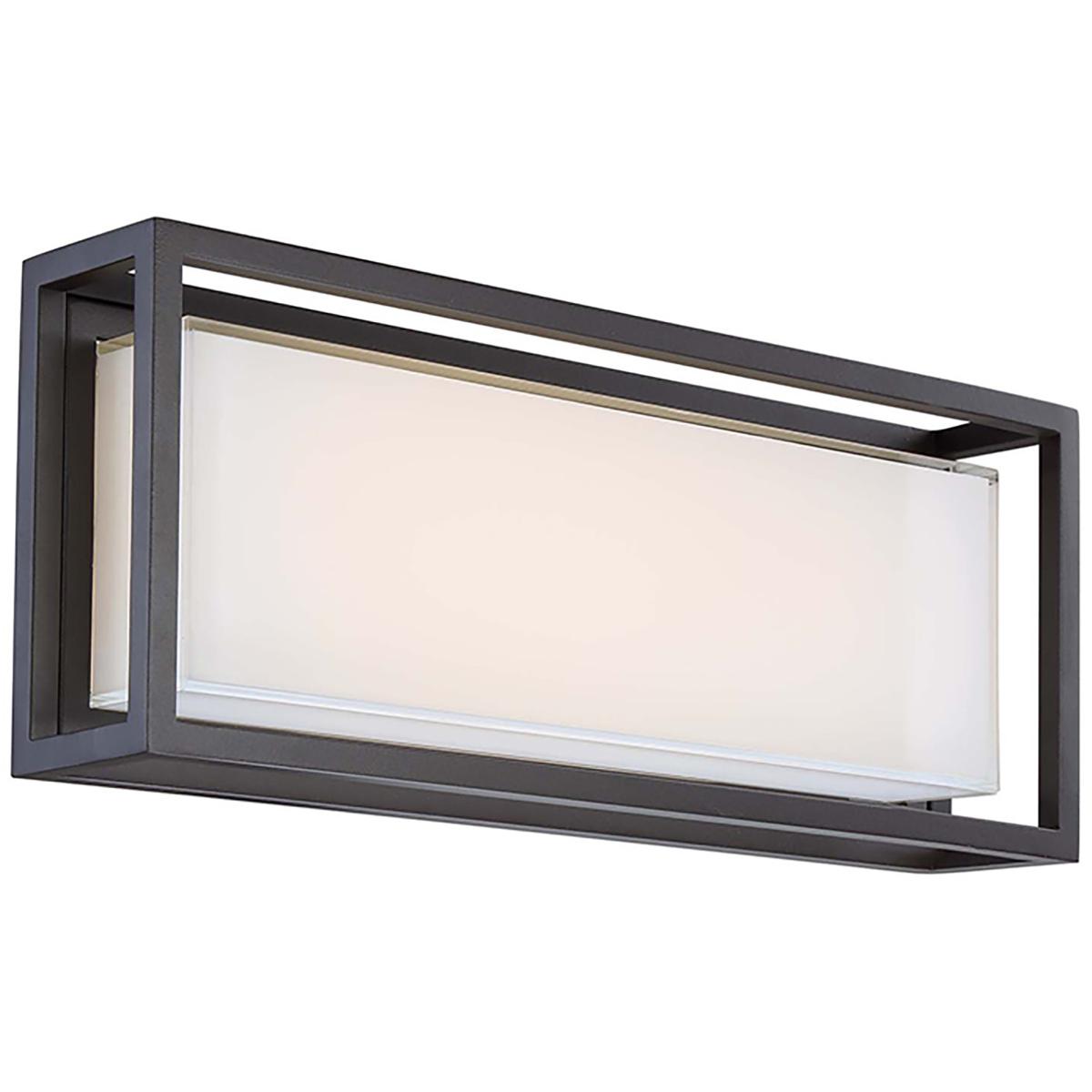 Modern Forms WS-W73620-BZ Framed LED 10 inch Bronze Outdoor Wall Light in 20in.