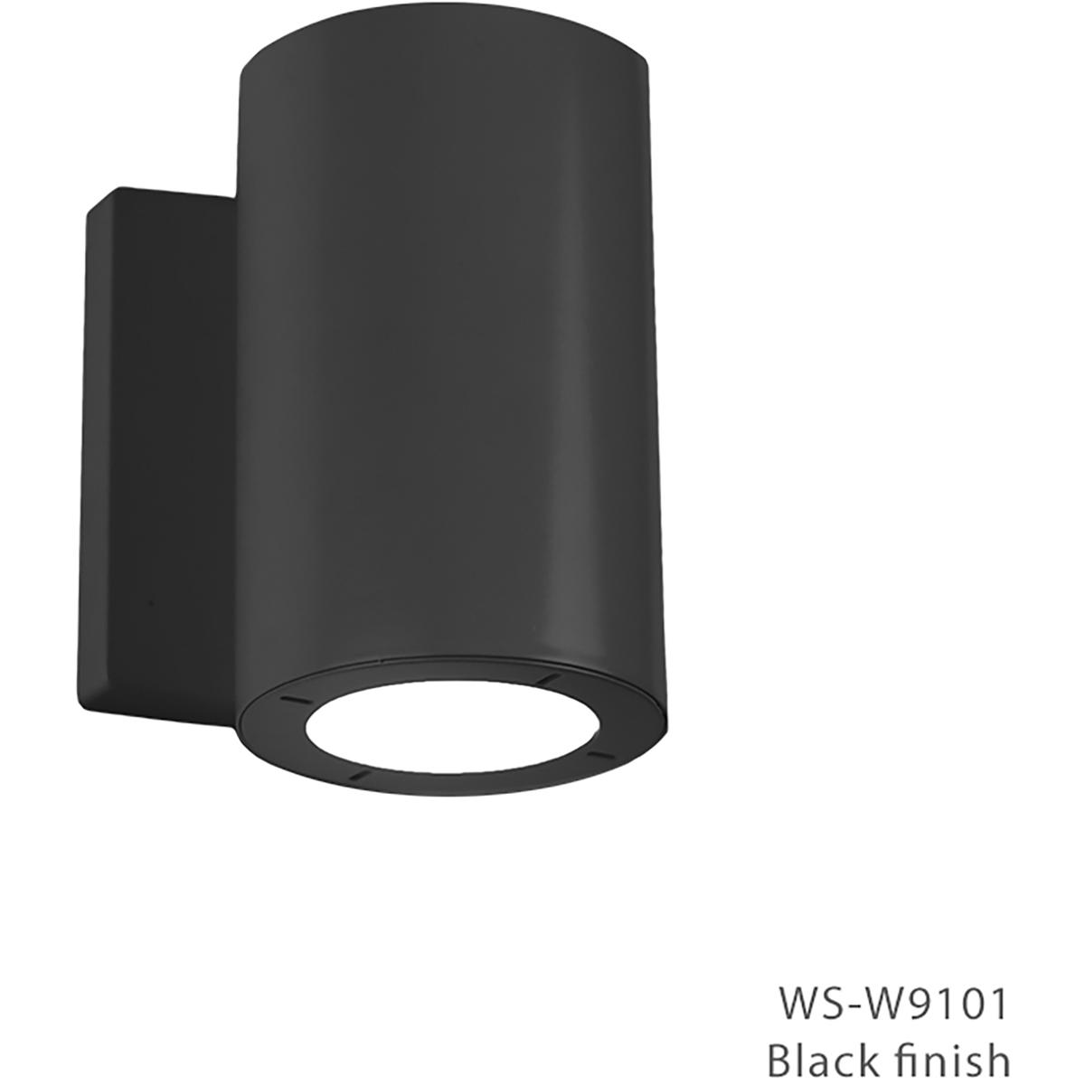 Modern Forms WS-W9101-27-BK Vessel LED 5.6 inch Black Outdoor Wall Light in 1, 2700K