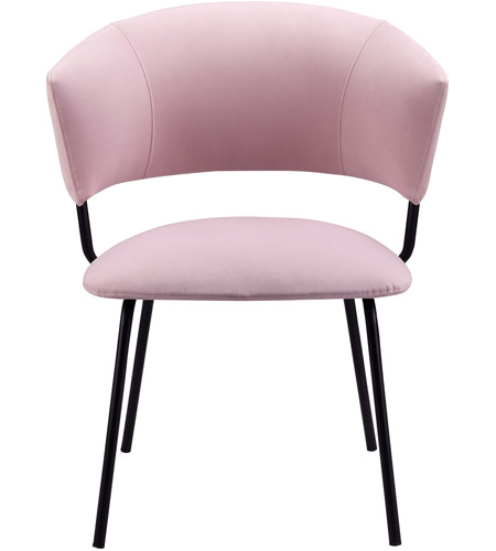 Moe's Home Collection EH-1110-33 Isabella Pink Dining Chair photo