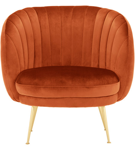 Moe's Home Collection JM-1004-06 Armando Orange Chair