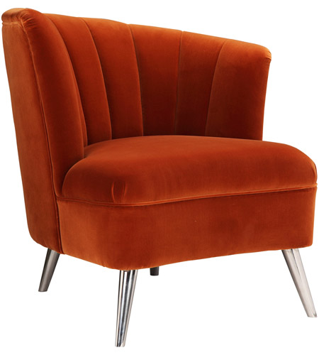 Moe S Home Collection Me 1042 12 Layan Orange Accent Chair Right