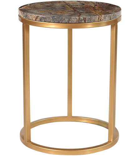 Moe's Home Collection PJ-1019-03 Canyon 21 X 16 inch Brass Antique Accent Table photo