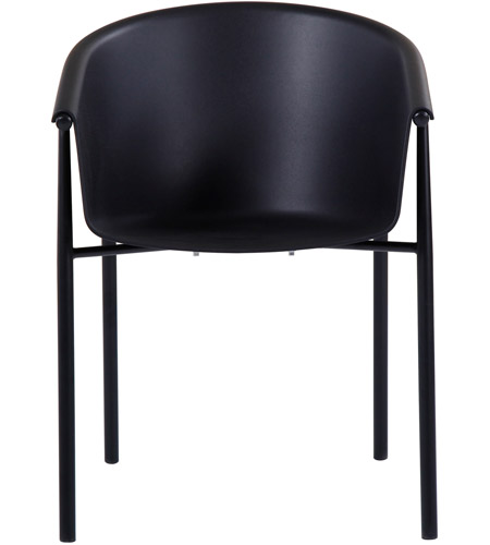 Moe's Home Collection QX-1006-02 Shindig Black Outdoor Dining Chair, Set of 2 photo