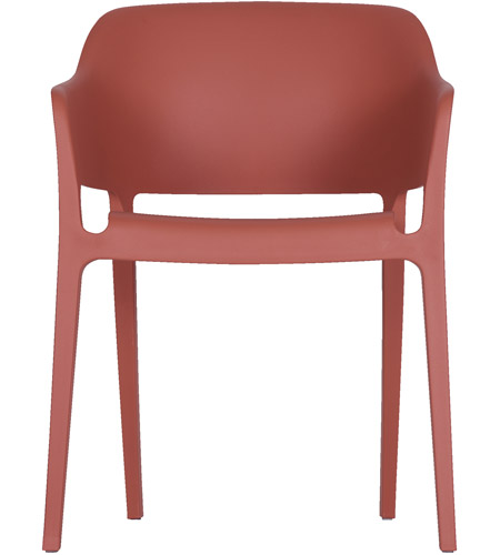 Moe's Home Collection QX-1011-04 Faro Red Outdoor Dining Chair photo