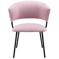 Moe's Home Collection EH-1110-33 Isabella Pink Dining Chair photo thumbnail