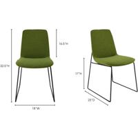 Moe's Home Collection EJ-1007-27 Ruth Green Dining Chair, Set of 2 alternative photo thumbnail