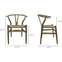 Moe's Home Collection FG-1015-24 Ventana Natural Dining Chair, Set of 2 alternative photo thumbnail