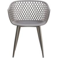Moe's Home Collection QX-1001-15 Piazza Grey Outdoor Chair, Set of 2 photo thumbnail