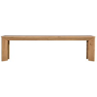 Moe's Home Collection RP-1025-24 Angle Natural Dining Bench, Large photo thumbnail